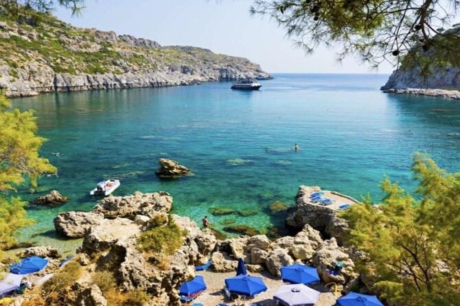 3 Hour Yellow Semi Submarine Swimming Cruise with Drinks Included! - Cruising past Faliraki Beach, the scenic in-between moment