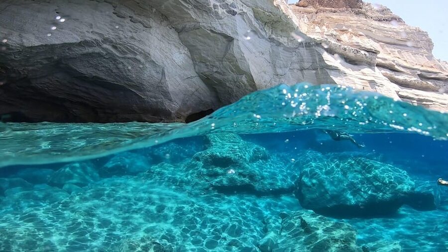 Adamantas: Full-Day Milos & Poliegos Boat Tour with Meals - The middle of the day: villages like Pollonia and fishing coves