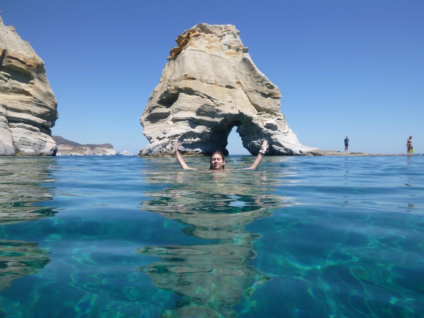 Adamantas: Milos Sightseeing Sailboat Cruise - Kalogries, your first snorkel, and why timing matters