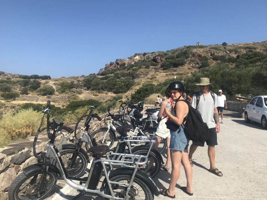 Adamas: Milos Highlights Tour on an Electric Bike - Sarakiniko’s lunar-like formations, plus the swim window you’ll remember