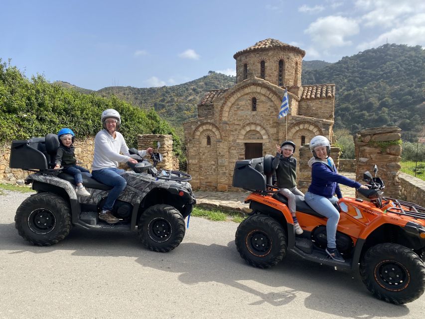 Agia Pelagia Crete Quad Bike authentic backland Tour - Olive mill factory tour and the olive oil plus honey tasting