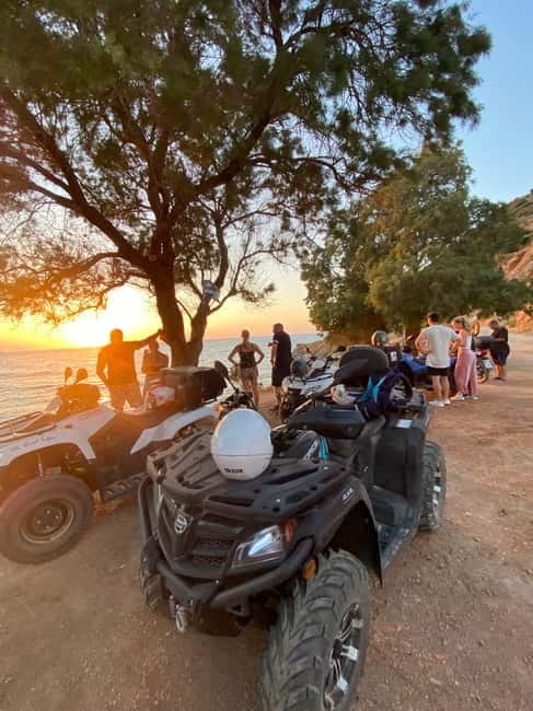 Agia Pelagia: Sunset or Morning Quad Tour & Ghost Town Visit - Fodele Break and Shopping Time: Orange Juice, Honey, Raki