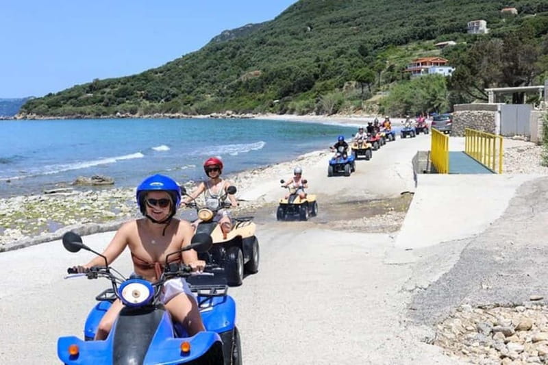 Agios Gordios: Corfu ATV Quad Tour with Lunch at Pink Palace - Paramonas beach swim: the fun break in the middle of the day