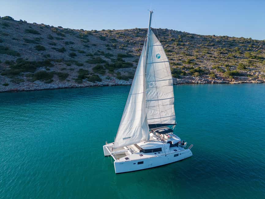 Agios Nikolaos All-inclusive Catamaran Cruise & Water Toys - Kolokytha Bay: where the water toys steal the show