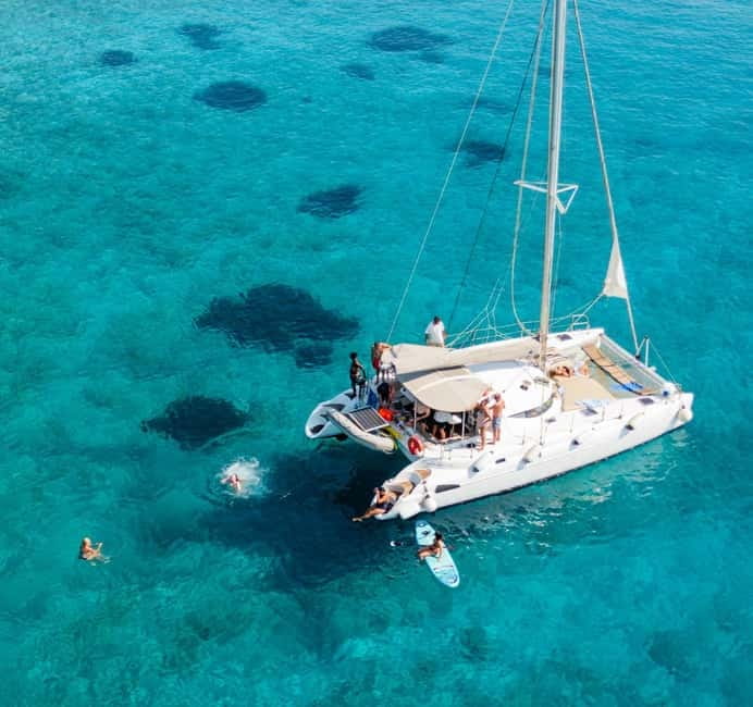 Agios Nikolaos: Spinalonga and Kolokytha Catamaran with Meal - Kolokytha (and Glaronisi): the swim stop that makes the whole day