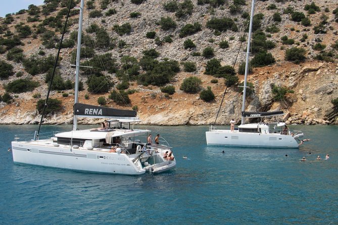 All-Inclusive Catamaran Day Cruise - A modern catamaran day that feels like Naxos, but from the water