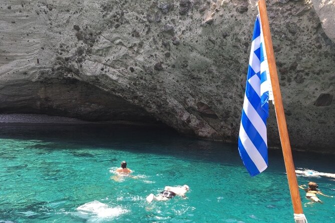 Antiparos & Despotiko Kaiki Cruise — Coves, Swim & BBQ - Caves, cliffs, and the Despotiko experience between swim stops