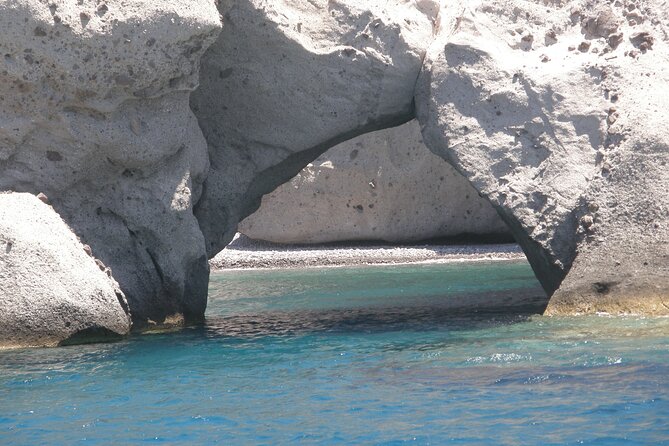 Antiparos & Despotiko: Swim, Explore, and Savor Lunch from Paros - Stop 1: Cave of Antiparos, vivid blue water and natural photo magic