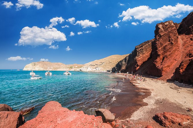 Archaeological Bus Tour To Akrotiri Excavations & Red Beach - Prophet Elias: where the views do the talking