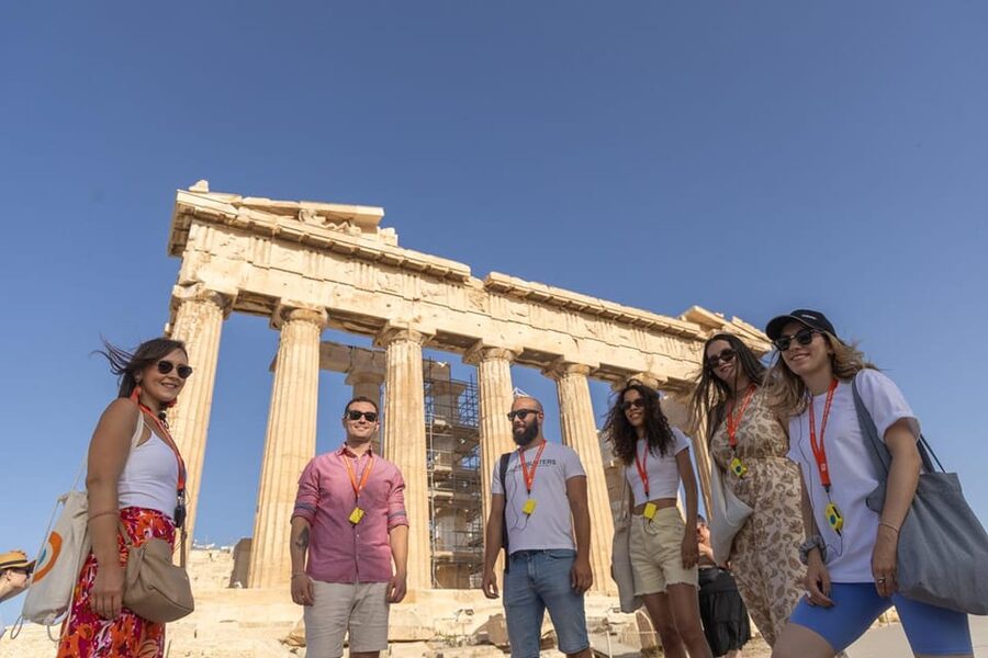 Athens: Acropolis and Acropolis Museum Premium Guided Tour - Start at Dionysiou Areopagitou 3, then walk in before the crush