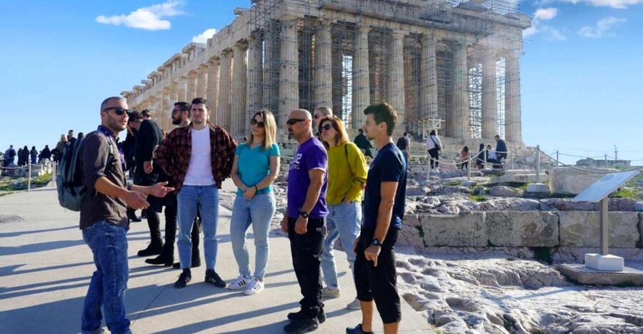 Athens: Acropolis & Parthenon Tour+ E-Bike Tour Option - E-Bike City Spin: From Temple of Olympian Zeus to Panathenaic Stadium