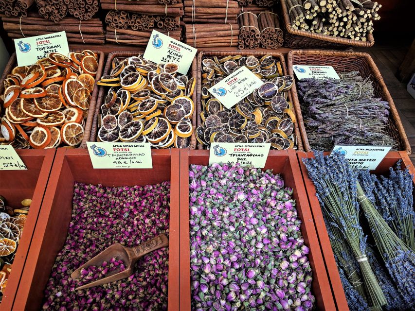 Athens: Authentic Greek Food Walking Tour - Central Municipal Athens Market: ingredient viewing at the right time