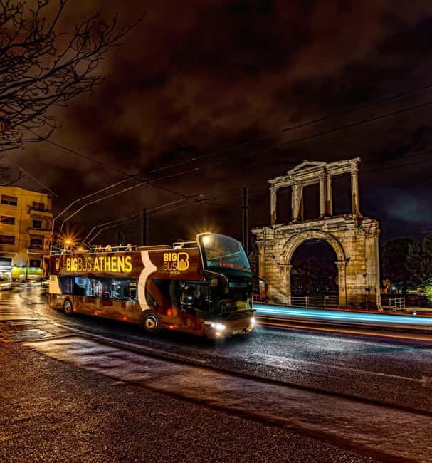 Athens: Big Bus Live-Guided Night Tour by Open-Top Bus - Athens night bus tour basics, and why the 50 minutes feel right