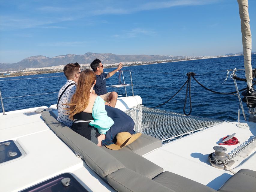 Athens: Catamaran Cruise with Fresh Lunch and Wine - Onboard comfort: what the boat setup means for you