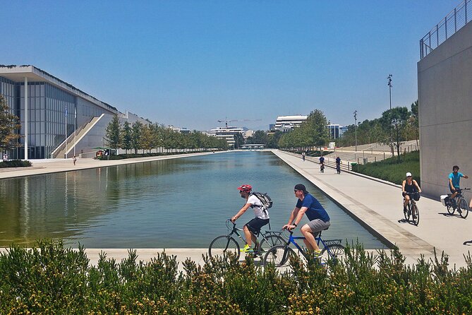 Athens City and Sea bike tour - Modern Athens meets the sea: Stavros Niarchos and library rooftop views