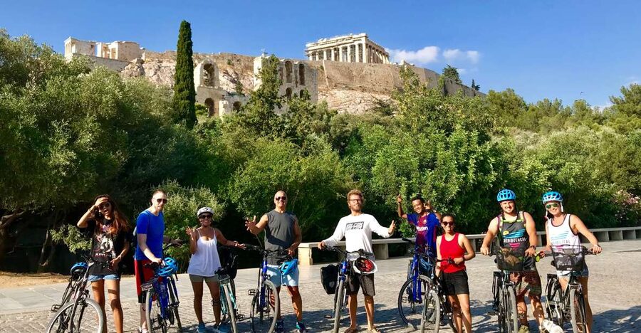 Athens: City Bike tour with Acropolis Visit Option - Orthodox Cathedral coffee break: a real pause in the middle of monuments