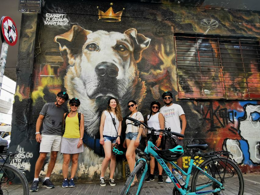 Athens: City Bike tour with Acropolis Visit Option - The finish: Temple of Olympian Zeus, Hadrian’s Arch, and Acropolis above
