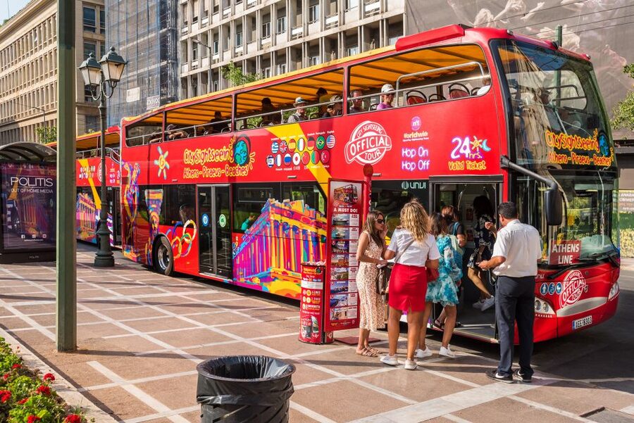 Athens: City Sightseeing Hop-On Hop-Off Bus Tour - The Riviera Beach and Lake Day: From Vouliagmeni to Glyfada Town