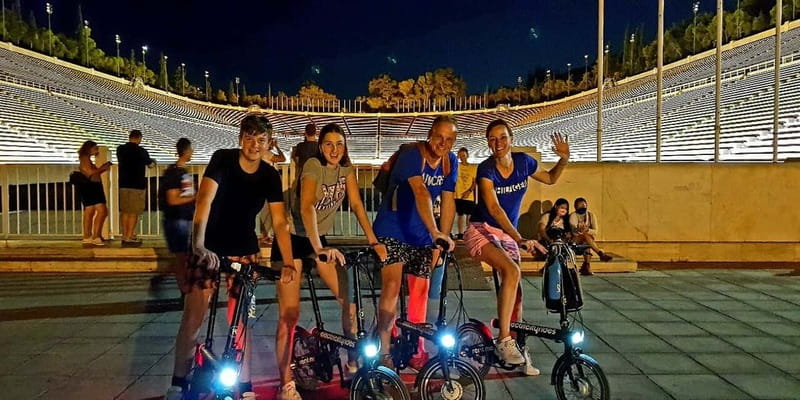 Athens: Discover the City Electric Bike Night Tour - Getting set up at Praxitelous 22 or AthenZ Studio