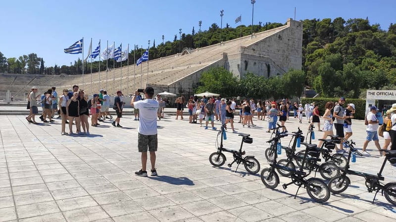 Athens: Discover the City Electric Bike Tour - Areopagus Hill break: where the city layout clicks into place
