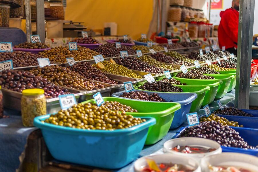 Athens: Food Market Visit and Cooking Class with Wine - Varvakios Agora shopping walk, what you should watch for