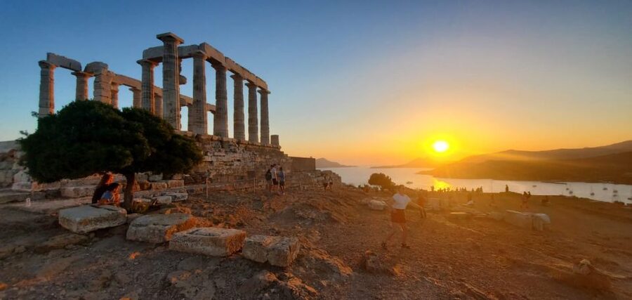 Athens: Hop-on-Hop-off Bus and Cape Sounion Sunset Tour - The Athenian Riviera Coach Ride, Seaside Views Before the Temple
