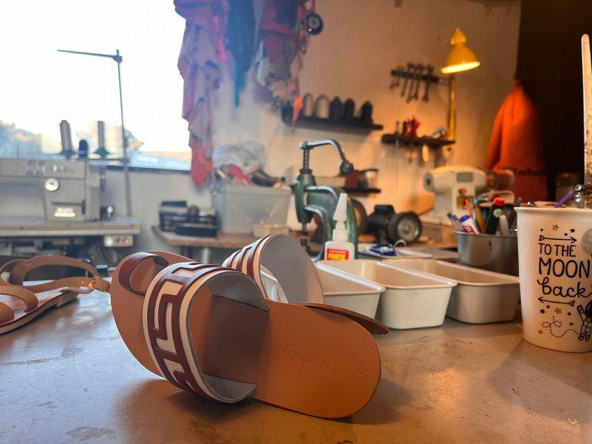 Athens: Make your own Leather Sandals Workshop - Athens Riviera sandal making, not a tourist factory