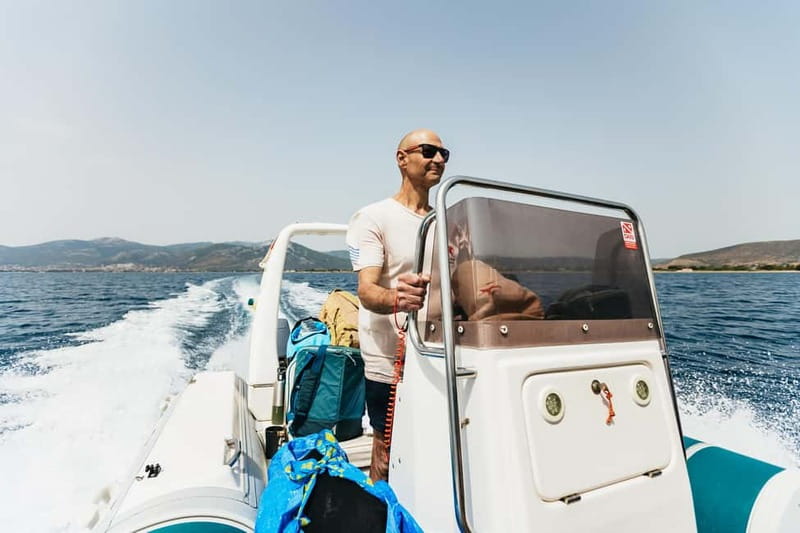 Athens, Nea Makri: Guided Small Group Snorkeling Boat Trip - Stop 1: Schinias Beach for Views, Then In-Water Time Later