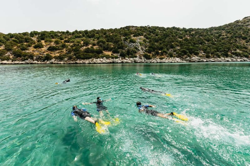Athens, Nea Makri: Guided Small Group Snorkeling Boat Trip - Stop 3: Schinias Bay Snorkeling Session (About 1 Hour)