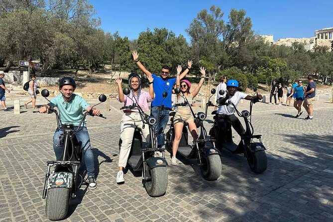 Athens: Premium Guided E-Scooter Tour in Acropolis Area - Thiseio: photo stop energy and an easy transition into the route