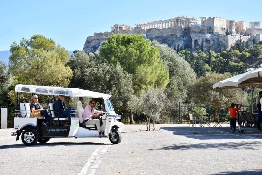 Athens: Private 3-Hour City Tour on Eco-Friendly Tuk Tuk - Lycabettus Hill viewpoint: 360-degree Athens, plus the climb reality
