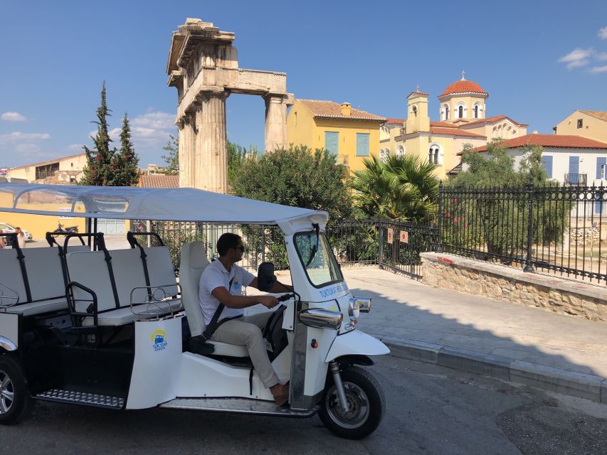 Athens: Private Evening Sightseeing Tour by Electric Tuk-Tuk - Temple of Zeus and Hadrian’s Arch in Night Lighting