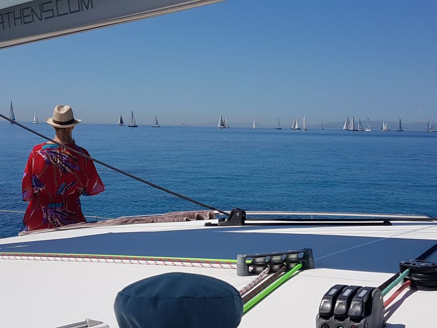 Athens: Riviera Catamaran Cruise with Meal and Drinks - The BBQ onboard: what you actually get to eat