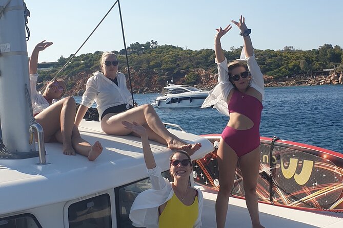 Athens Riviera Catamaran tour with fresh Meal Drinks and Swimming - Prasoniso Island Lunch and Second Water Break