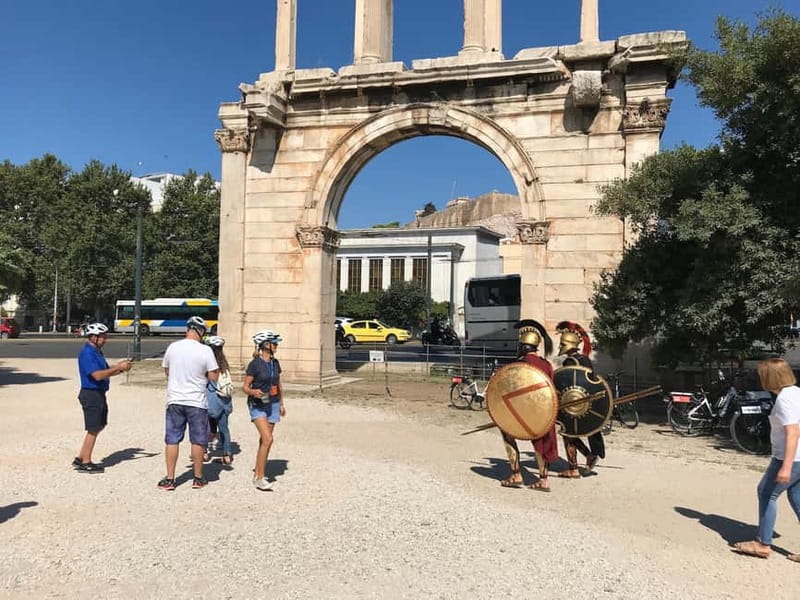 Athens: Small Group E-Bike Tour of Historic Highlights - Plaka cobblestones and the Choragic Monument stop