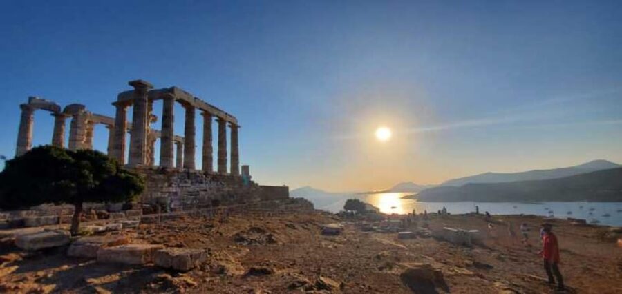 Athens: Sounio Poseidon Temple Athens Riviera Trip, Swimming - The sunset moment: why this is the best use of your limited time