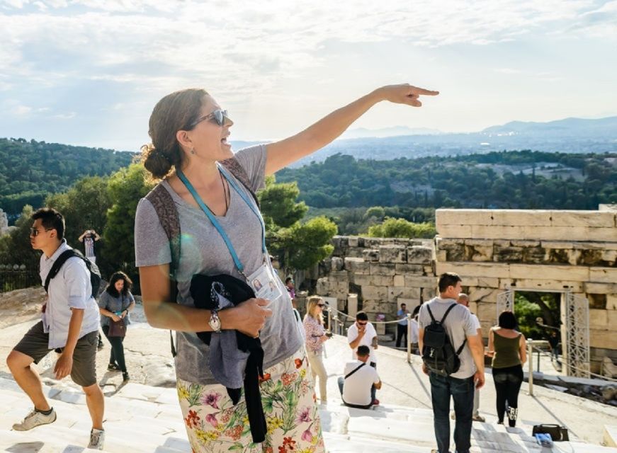 Athens: The Acropolis Walking Group Tour with a French Guide - Temple of Athena Nike and the Propylaeum Gateway Stop