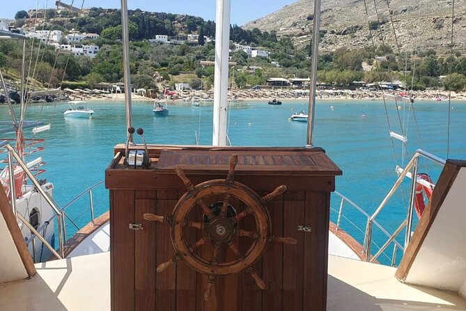 Bay to Bay Cruise in Lindos - Swimming Stop 1: Guns of Navarone Bay for Clear Water and Coastal Scenery