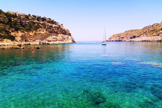 Boat Trip to Anthony Quinn, Kallithea & Traganou Bays - Anthony Quinn’s Bay (about 13:50): iconic shoreline, laid-back swimming