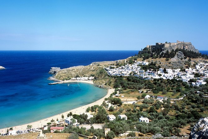 Boat Trip to LINDOS with Swimming Stops at Anthony Quinn's & Tsambika Bays - Tsambika Bay swim stop: a short reset, not a full snorkeling session