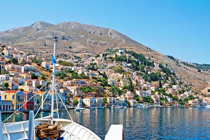 Boat Trip to Symi Island with swimming stop at St George Bay - On board extras: bar, snacks, and the small things that affect your day