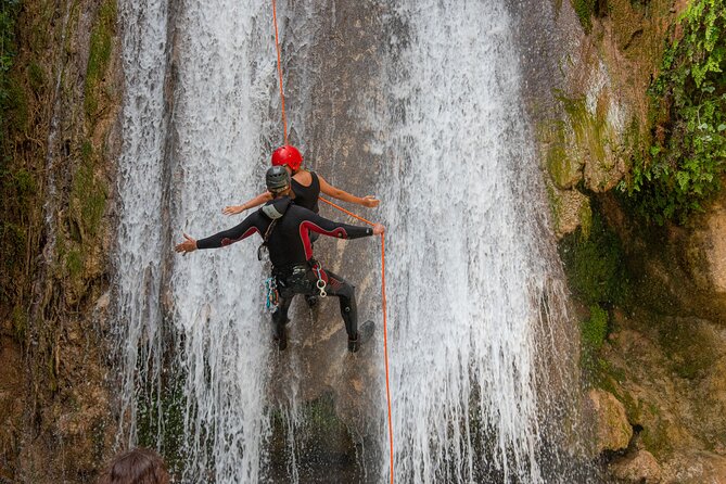 Canyoning Experience in Neda for Beginners - The descent: swims, slides, jumps, walking, and abseils