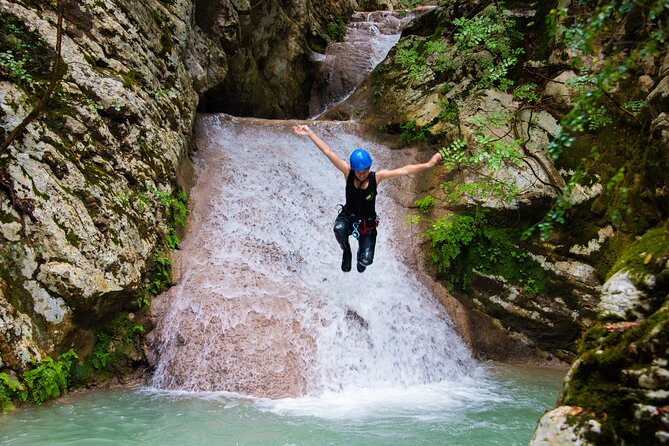 Canyoning Experience in Neda for Beginners - The 25-meter waterfall finale: what the last rappel really means
