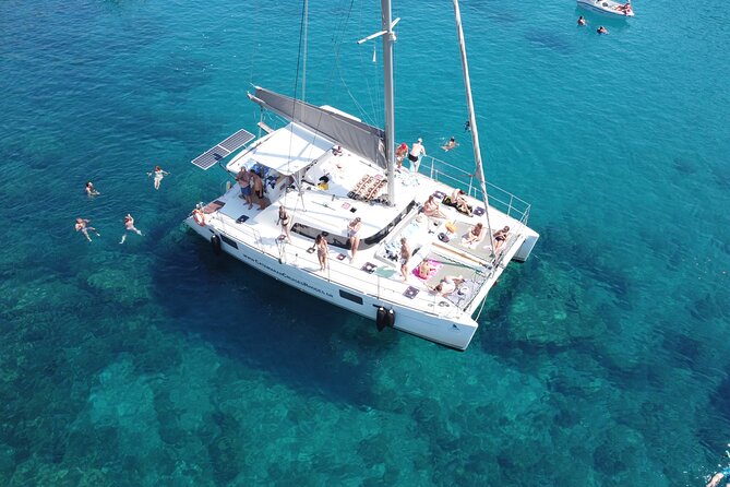 Catamaran Cruises Rhodes - 6 Hours Day Cruise ALL INCLUSIVE - How a small catamaran changes your Rhodes day