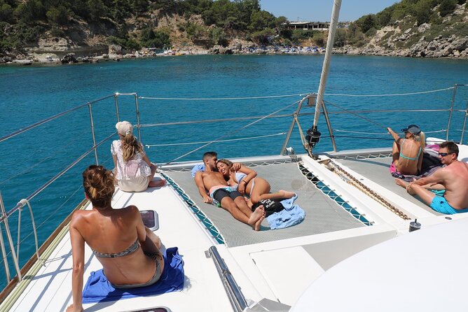 Catamaran Cruises Rhodes - 6 Hours Day Cruise ALL INCLUSIVE - Kallithea Springs: the final swim stop and cave-area caution