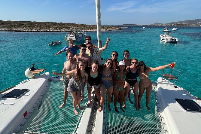 Catamaran Semi Cruise Paros Antiparos includes Food and Drinks - Panteronisi and the sunset sail: snorkeling time plus cocktail-style relaxation