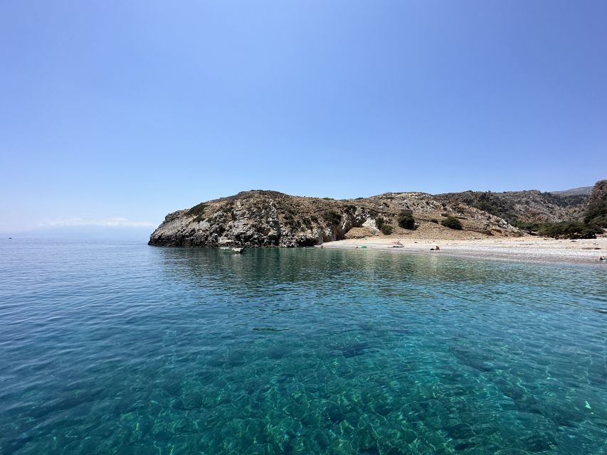Chania: Menies Beach & Chironisia Bay Cruise with Snorkeling - Key highlights at a glance