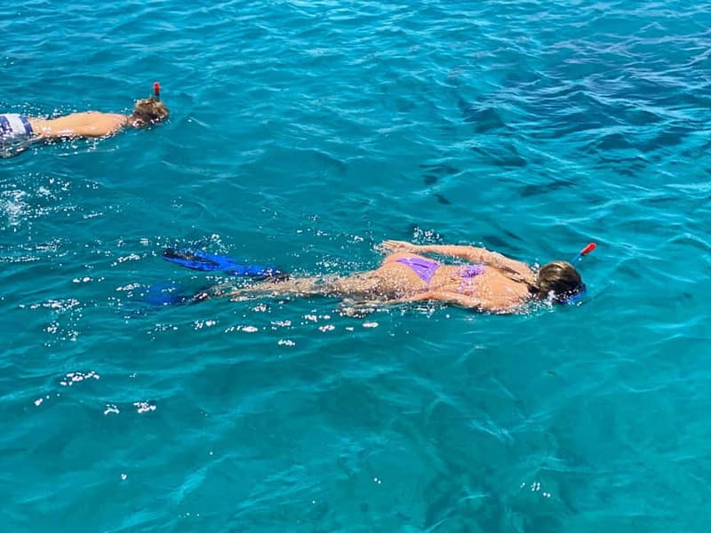 Chania Old Port:Luxury Sunset Catamaran Cruise with Prosecco - Catamaran comfort details: sunbeds, shade, Wi-Fi, shower, and toilets