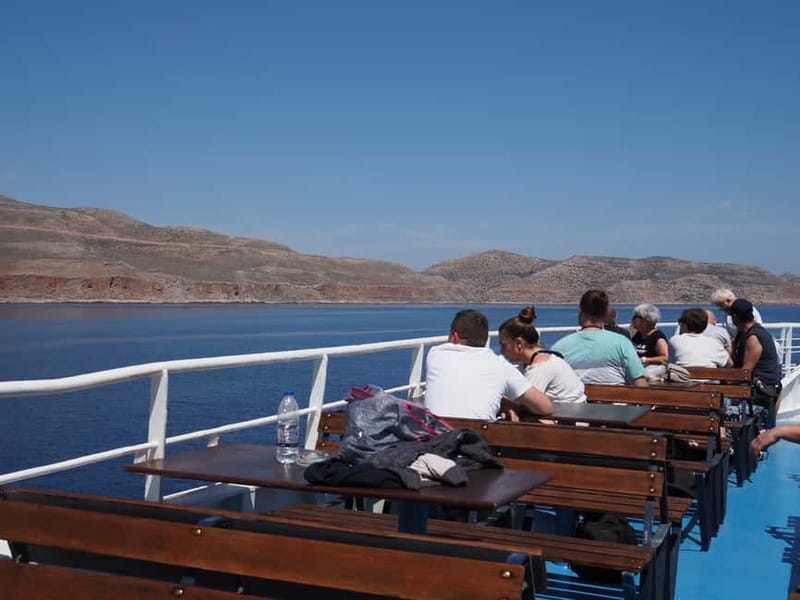 Chania/Rethymno: Balos & Gramvousa With Pickup & Boat Ticket - The boat cruise: open deck views plus onboard snacks