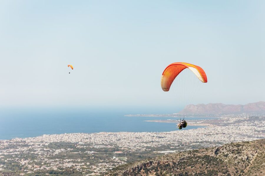 Chania: Tandem Paragliding Flight in Crete - Photos, Go-Pro Video, and the Camera Rule